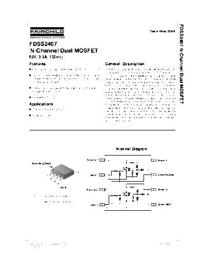 Fairchild Semiconductor fdss2407  . Electronic Components Datasheets Active components Transistors Fairchild Semiconductor fdss2407.pdf