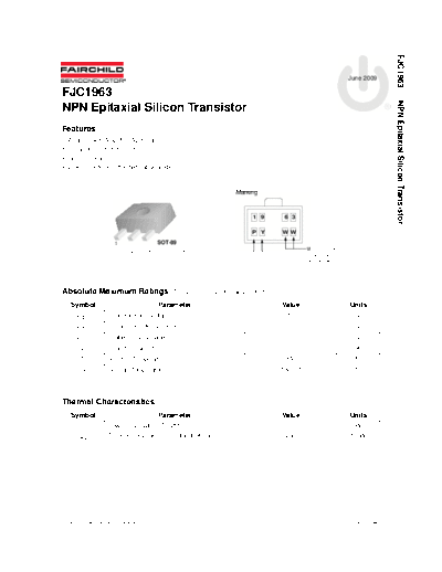 Fairchild Semiconductor fjc1963  . Electronic Components Datasheets Active components Transistors Fairchild Semiconductor fjc1963.pdf