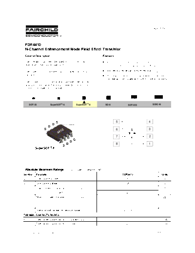 Fairchild Semiconductor fdr4410  . Electronic Components Datasheets Active components Transistors Fairchild Semiconductor fdr4410.pdf