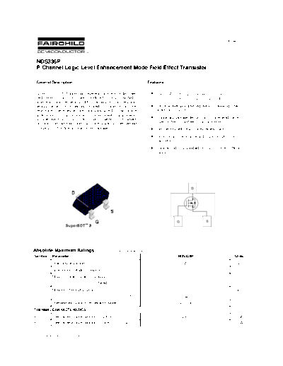 Fairchild Semiconductor nds336p  . Electronic Components Datasheets Active components Transistors Fairchild Semiconductor nds336p.pdf