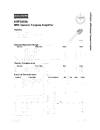 Fairchild Semiconductor ksp2222a  . Electronic Components Datasheets Active components Transistors Fairchild Semiconductor ksp2222a.pdf