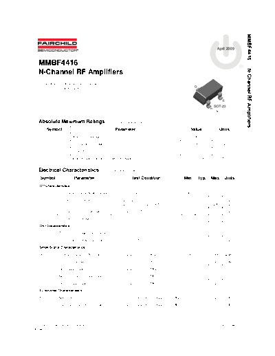 Fairchild Semiconductor mmbf4416  . Electronic Components Datasheets Active components Transistors Fairchild Semiconductor mmbf4416.pdf