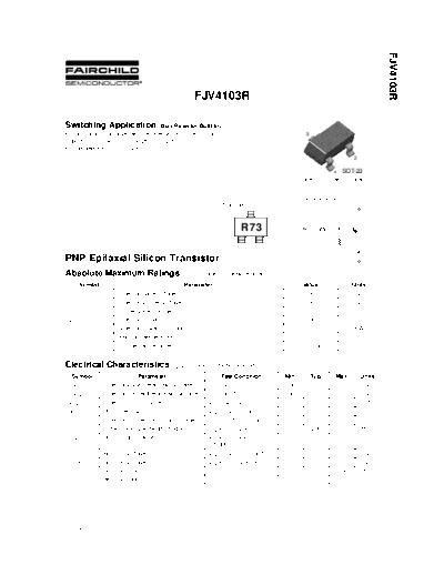 Fairchild Semiconductor fjv4103r  . Electronic Components Datasheets Active components Transistors Fairchild Semiconductor fjv4103r.pdf