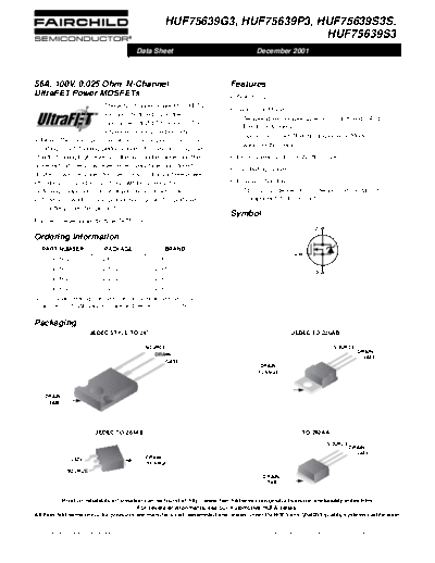 Fairchild Semiconductor huf75639g3 huf75639p3 huf75639s3s huf75639s3  . Electronic Components Datasheets Active components Transistors Fairchild Semiconductor huf75639g3_huf75639p3_huf75639s3s_huf75639s3.pdf