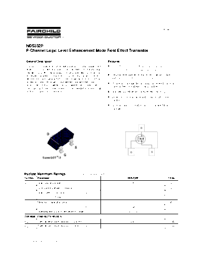 Fairchild Semiconductor nds332p  . Electronic Components Datasheets Active components Transistors Fairchild Semiconductor nds332p.pdf