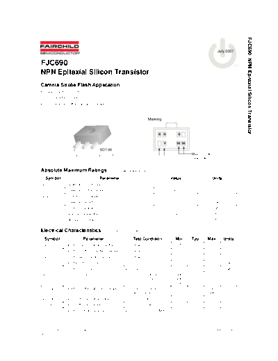 Fairchild Semiconductor fjc690  . Electronic Components Datasheets Active components Transistors Fairchild Semiconductor fjc690.pdf
