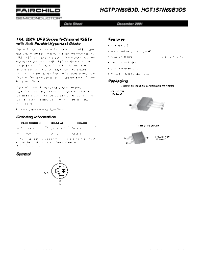 Fairchild Semiconductor hgtp7n60b3d hgt1s7n60b3d  . Electronic Components Datasheets Active components Transistors Fairchild Semiconductor hgtp7n60b3d_hgt1s7n60b3d.pdf