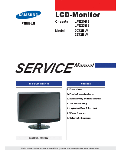Samsung 2232BW[4]  Samsung LCD TV 2232BW Samsung 2232BW LCD Monitor sm Samsung 2232BW LCD Monitor sm 2232BW[4].pdf