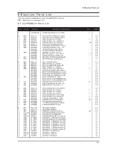 Samsung Electrical Part List  Samsung LCD TV LE23R88BDX SAMSUNG LE37R88BD LE37R88BD Electrical Part List.pdf