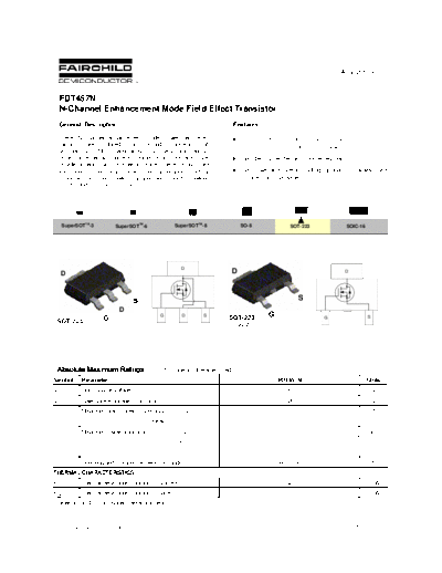 Fairchild Semiconductor fdt457n  . Electronic Components Datasheets Active components Transistors Fairchild Semiconductor fdt457n.pdf