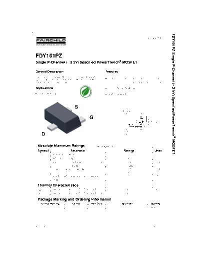 Fairchild Semiconductor fdy101pz  . Electronic Components Datasheets Active components Transistors Fairchild Semiconductor fdy101pz.pdf