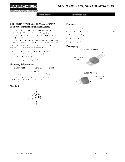 Fairchild Semiconductor hgtp12n60c3d hgt1s12n60c3d  . Electronic Components Datasheets Active components Transistors Fairchild Semiconductor hgtp12n60c3d_hgt1s12n60c3d.pdf