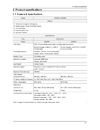 Samsung 2232BW[1]  Samsung LCD TV 2232BW Samsung 2232BW LCD Monitor sm Samsung 2232BW LCD Monitor sm 2232BW[1].pdf