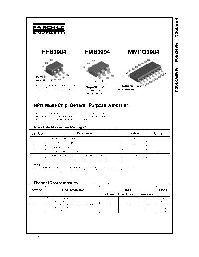 Fairchild Semiconductor ffb3904 fmb3904 mmpq3904  . Electronic Components Datasheets Active components Transistors Fairchild Semiconductor ffb3904_fmb3904_mmpq3904.pdf