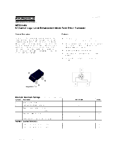 Fairchild Semiconductor nds355an  . Electronic Components Datasheets Active components Transistors Fairchild Semiconductor nds355an.pdf
