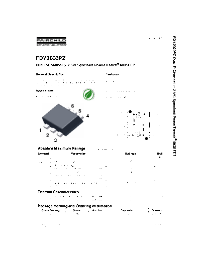 Fairchild Semiconductor fdy2000pz  . Electronic Components Datasheets Active components Transistors Fairchild Semiconductor fdy2000pz.pdf