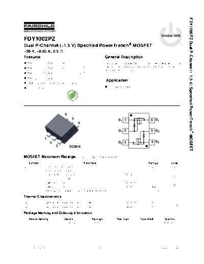 Fairchild Semiconductor fdy1002pz  . Electronic Components Datasheets Active components Transistors Fairchild Semiconductor fdy1002pz.pdf