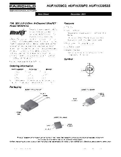 Fairchild Semiconductor huf75339g3 huf75339p3 huf75339s3s  . Electronic Components Datasheets Active components Transistors Fairchild Semiconductor huf75339g3_huf75339p3_huf75339s3s.pdf