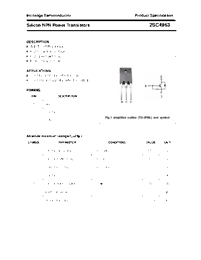 Inchange Semiconductor 2sc4963  . Electronic Components Datasheets Active components Transistors Inchange Semiconductor 2sc4963.pdf