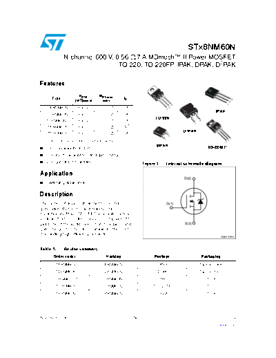 ST p8nm60n  f8nm60n  d8nm60n  b8nm60n  . Electronic Components Datasheets Active components Transistors ST stp8nm60n_stf8nm60n_std8nm60n_stb8nm60n.pdf