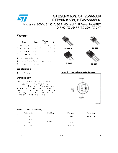 ST b26nm60n  f26nm60n  p26nm60n  w26nm60n  . Electronic Components Datasheets Active components Transistors ST stb26nm60n_stf26nm60n_stp26nm60n_stw26nm60n.pdf