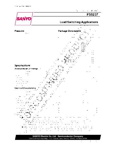 Sanyo fss237  . Electronic Components Datasheets Active components Transistors Sanyo fss237.pdf