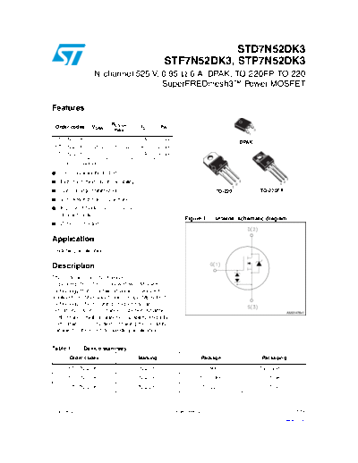 ST d7n52dk3  f7n52dk3  p7n52dk3  . Electronic Components Datasheets Active components Transistors ST std7n52dk3_stf7n52dk3_stp7n52dk3.pdf