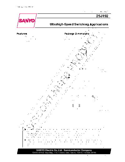 Sanyo 2sj192  . Electronic Components Datasheets Active components Transistors Sanyo 2sj192.pdf