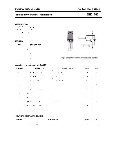 Inchange Semiconductor 2sd1795  . Electronic Components Datasheets Active components Transistors Inchange Semiconductor 2sd1795.pdf