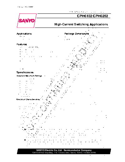 Sanyo cph6102 cph6202  . Electronic Components Datasheets Active components Transistors Sanyo cph6102_cph6202.pdf