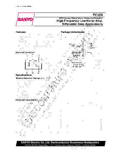 Sanyo fc156  . Electronic Components Datasheets Active components Transistors Sanyo fc156.pdf