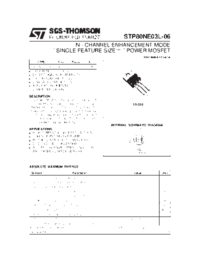 ST stp80ne03l  . Electronic Components Datasheets Active components Transistors ST stp80ne03l.pdf
