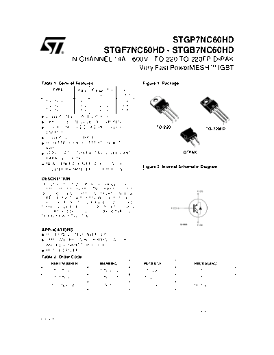 ST gp7nc60hd  gf7nc60hd  gb7nc60hd  . Electronic Components Datasheets Active components Transistors ST stgp7nc60hd_stgf7nc60hd_stgb7nc60hd.pdf