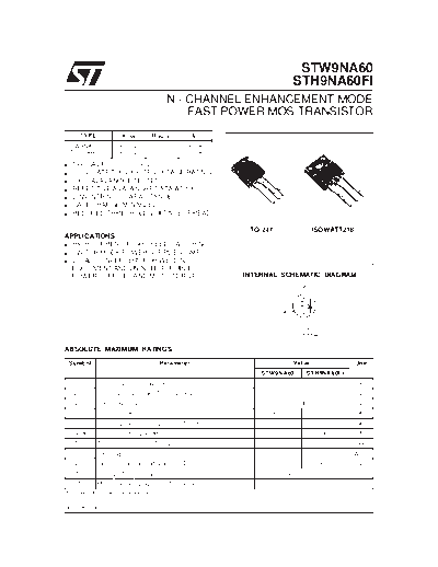 ST std1na60-  . Electronic Components Datasheets Active components Transistors ST std1na60-.pdf