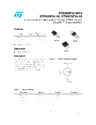 ST b80nf55-08t4  p80nf55-08  w80nf55-08  . Electronic Components Datasheets Active components Transistors ST stb80nf55-08t4_stp80nf55-08_stw80nf55-08.pdf