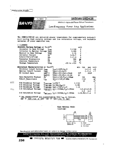 Sanyo 2sd438  . Electronic Components Datasheets Active components Transistors Sanyo 2sd438.pdf