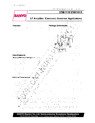 . Electronic Components Datasheets 2sd1619  . Electronic Components Datasheets Active components Transistors Sanyo 2sd1619.pdf