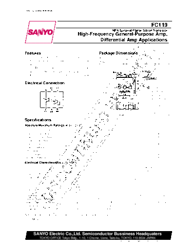 Sanyo fc119  . Electronic Components Datasheets Active components Transistors Sanyo fc119.pdf