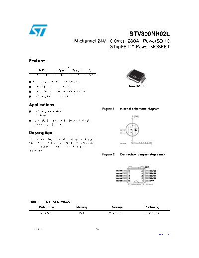 ST stv300nh02l  . Electronic Components Datasheets Active components Transistors ST stv300nh02l.pdf