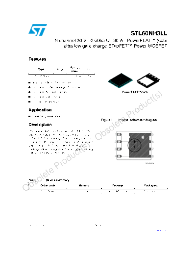 ST stl60nh3ll  . Electronic Components Datasheets Active components Transistors ST stl60nh3ll.pdf