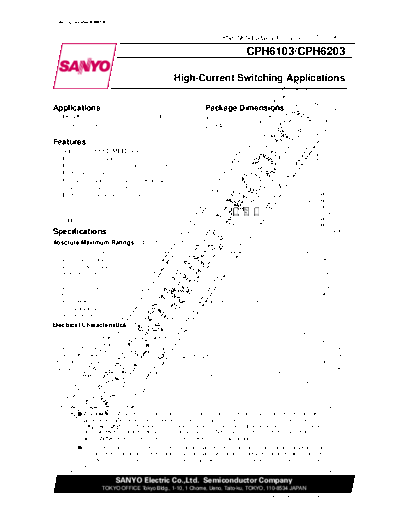 Sanyo cph6103 cph6203  . Electronic Components Datasheets Active components Transistors Sanyo cph6103_cph6203.pdf