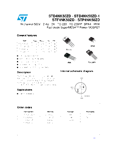 ST d4nk50zd  d4nk50zd-1  f4nk50zd  p4nk50zd  . Electronic Components Datasheets Active components Transistors ST std4nk50zd_std4nk50zd-1_stf4nk50zd_stp4nk50zd.pdf