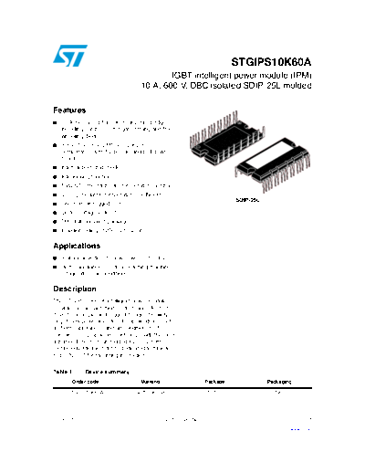 ST stgips10k60a  . Electronic Components Datasheets Active components Transistors ST stgips10k60a.pdf