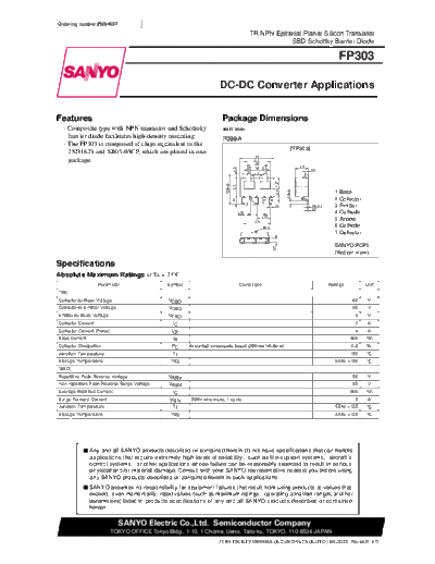 Sanyo fp303  . Electronic Components Datasheets Active components Transistors Sanyo fp303.pdf