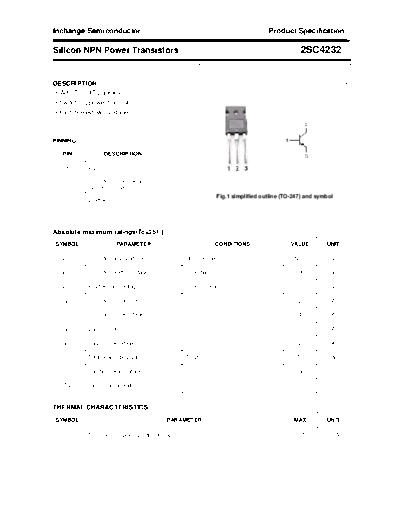 Inchange Semiconductor 2sc4232  . Electronic Components Datasheets Active components Transistors Inchange Semiconductor 2sc4232.pdf