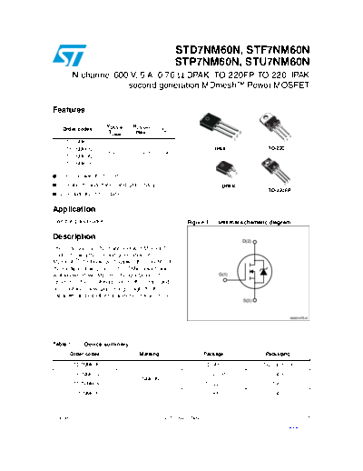 ST d7nm60n  f7nm60n  p7nm60n  u7nm60n  . Electronic Components Datasheets Active components Transistors ST std7nm60n_stf7nm60n_stp7nm60n_stu7nm60n.pdf