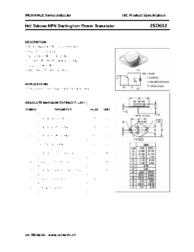 Inchange Semiconductor 2sd692  . Electronic Components Datasheets Active components Transistors Inchange Semiconductor 2sd692.pdf