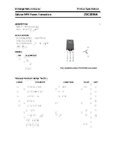 Inchange Semiconductor 2sc3886a  . Electronic Components Datasheets Active components Transistors Inchange Semiconductor 2sc3886a.pdf