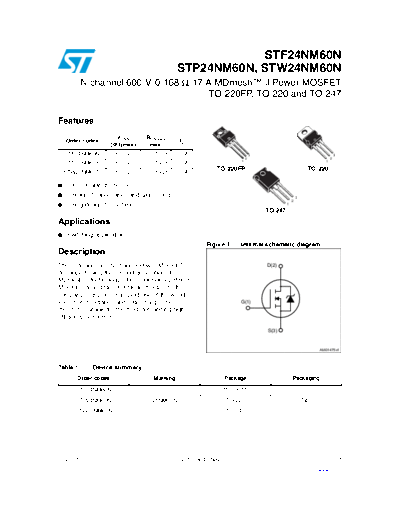 ST f24nm60n  p24nm60n  w24nm60n  . Electronic Components Datasheets Active components Transistors ST stf24nm60n_stp24nm60n_stw24nm60n.pdf