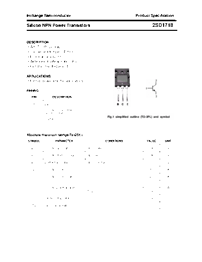 Inchange Semiconductor 2sd1718  . Electronic Components Datasheets Active components Transistors Inchange Semiconductor 2sd1718.pdf